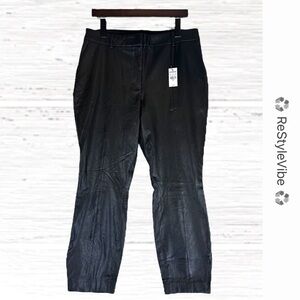 EXPRESS Women’s Size 12 Pants Cropped High Rise Fit Vegan Faux Leather Style NWT